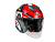 AiM Шлем открытый JK526 Red/Grey/Black в Кемерове