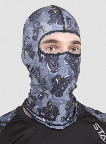 Starks Подшлемник Light Print Moto Серый принт в Кемерове