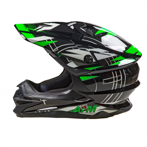 AiM Шлем кроссовый JK803S Green/Black в Кемерове