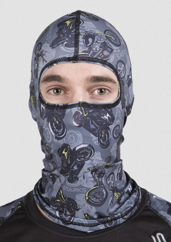Starks Подшлемник Light Print Moto Серый принт в Кемерове