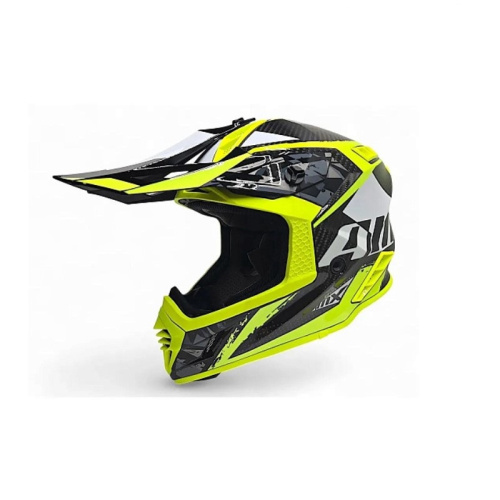 AiM Шлем RH855 Carbon Terrain Black/Yellow в Кемерове