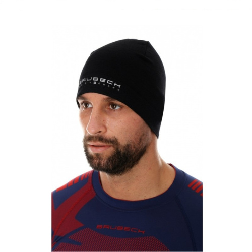 Brubeck Шапка шерстяная Active Wool Черная в Кемерове