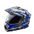 AIM Шлем кросс/эндуро JK802S Blue/Grey/Black в Кемерове