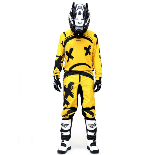 Grom Штаны кроссовые Sadman Yellow в Кемерове