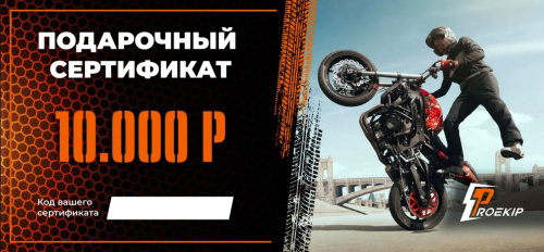 Подарочный сертификат Pro-Ekip.ru на 10.000р в Кемерове