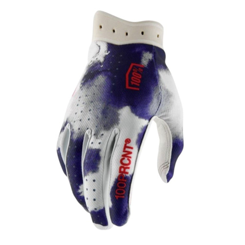 100% Мотоперчатки текстильные ITrack Blue/White 2026 в Кемерове