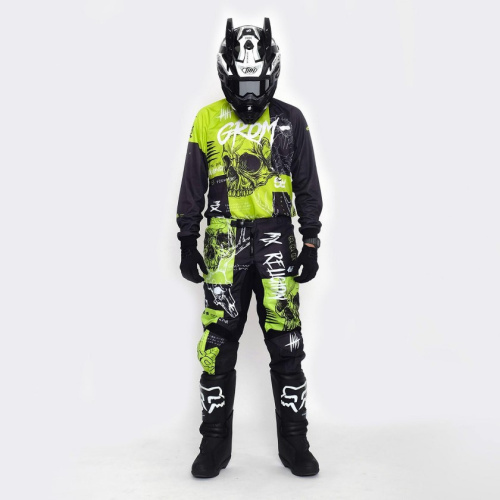 Grom Джерси MX Religion lime в Кемерове