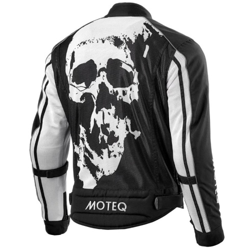 Moteq Мотокуртка текстильная сетка Rebel Черно-белая в Кемерове