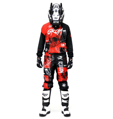 Grom Джерси + штаны MX Religion red в Кемерове