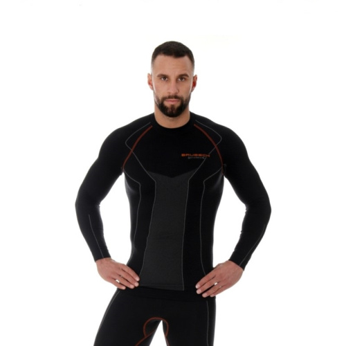 Brubeck Футболка мужская Thermo Protect черный в Кемерове