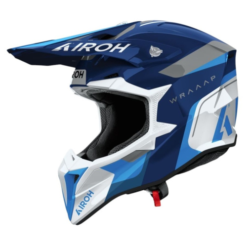 Airoh Шлем Wraaap Conquer Blue Gloss в Кемерове