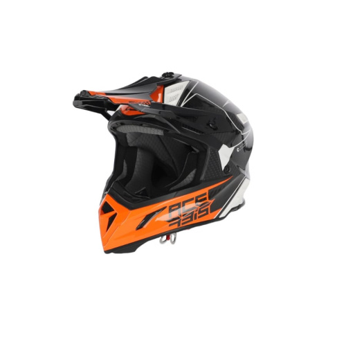 Acerbis Шлем Steel Carbon White/Orange в Кемерове