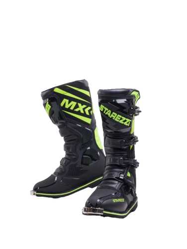 Starezzi Мотоботы Roma Black Fluo Yellow в Кемерове