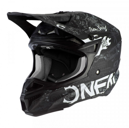 Oneal Шлем кроссовый 5Series Polyacrylite Черный/Белый в Кемерове